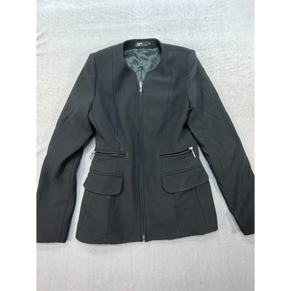 Paris Philippe Adec Facile A Porter Women Black Blazer Size 36